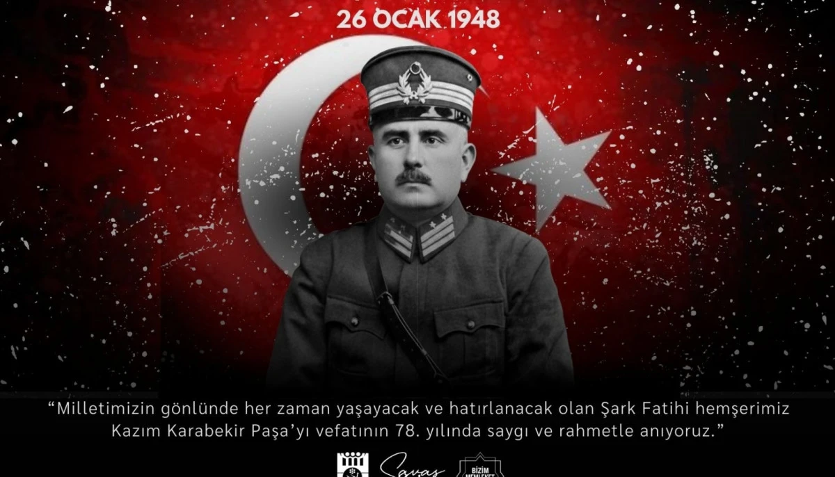 BELEDİYE BAŞKANI SAVAŞ KALAYCI&rsquo;NIN KAZIM KARABEKİR PAŞA&rsquo;YI ANMA MESAJI