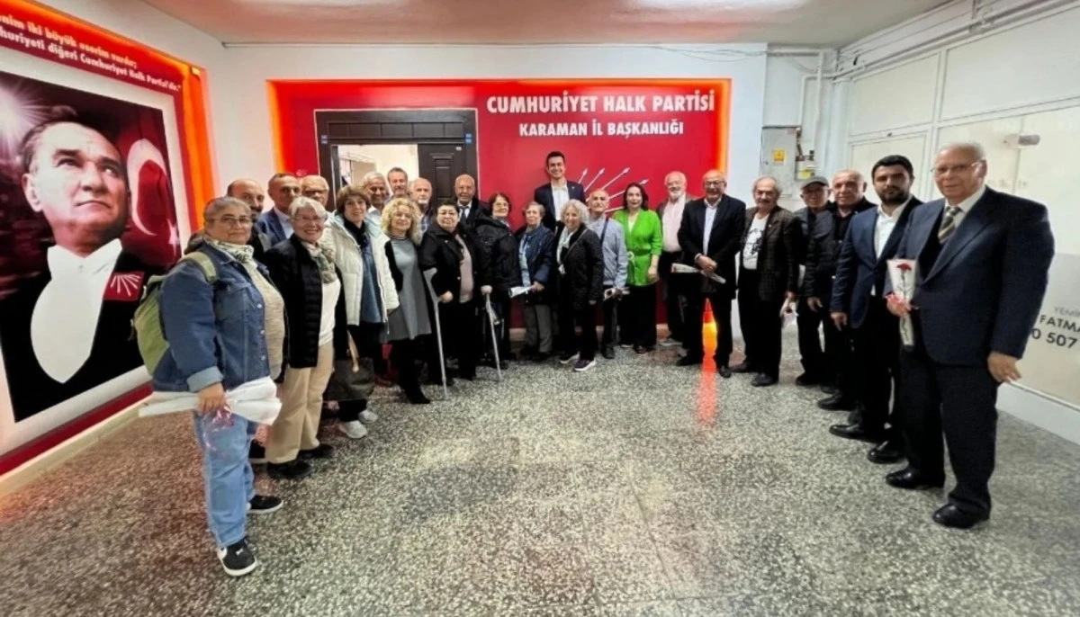 CHP Karaman İl Başkanlığında 24 Kasım &Ouml;ğretmenler G&uuml;n&uuml; kutlaması