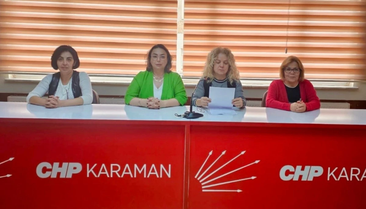 CHP Karaman İl Kadın Kolları'ndan 25 Kasım a&ccedil;ıklaması: " Şiddete mecbur değiliz!"