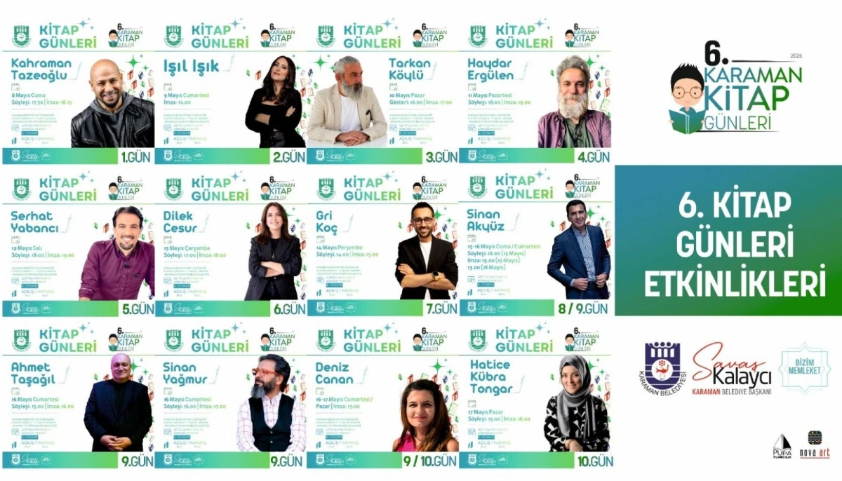 KARAMAN&rsquo;DA KİTAP G&Uuml;NLERİ BAŞLIYOR